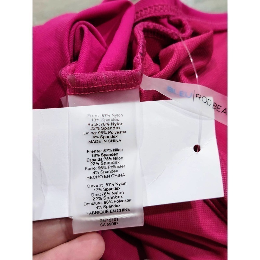 Bleu By Rod Beattie Pink Tankini Top Size 6 - Picture 7 of 10